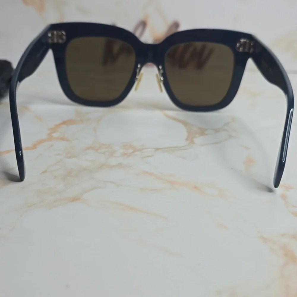 Celine kim Square oversized sunglasses navy Pheobe Philo era rare